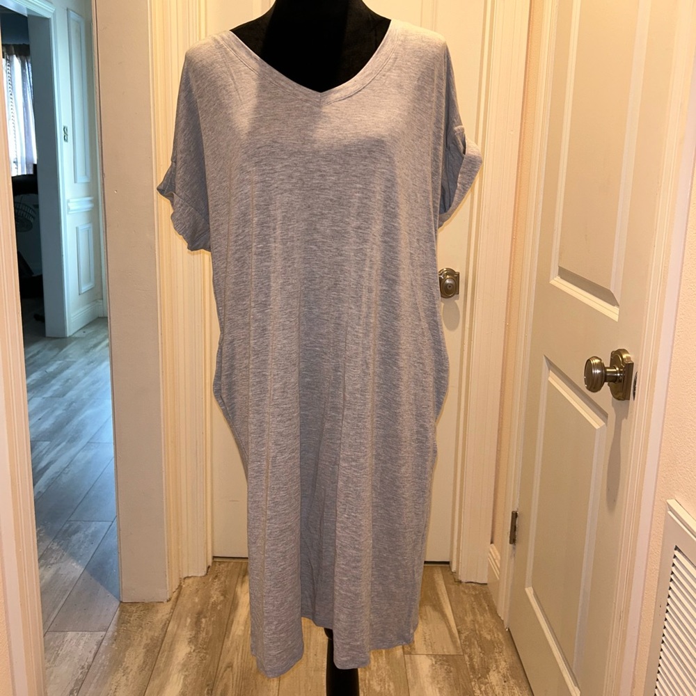 Gray Pocket Dress